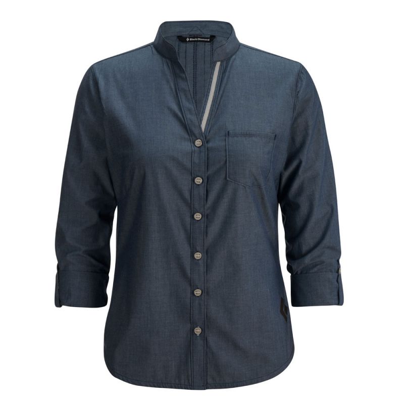CHEMISE WS CHAMBRAY MODERNIST TOP