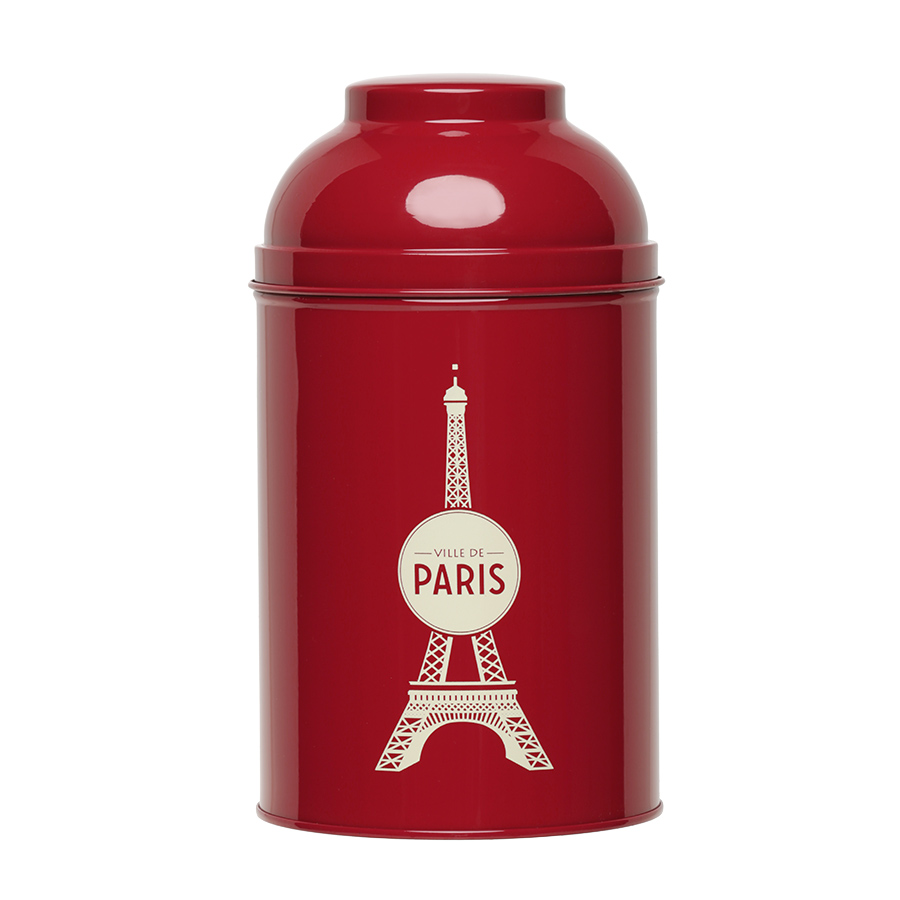 Boîte Tour Eiffel dôme laquee rouge Ville de Paris