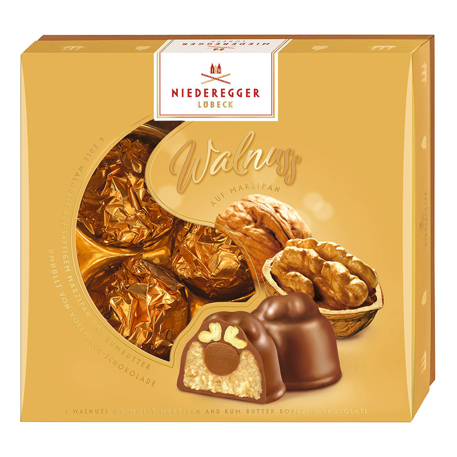 Boîte Niederegger chocolat pate damande et noix 100g