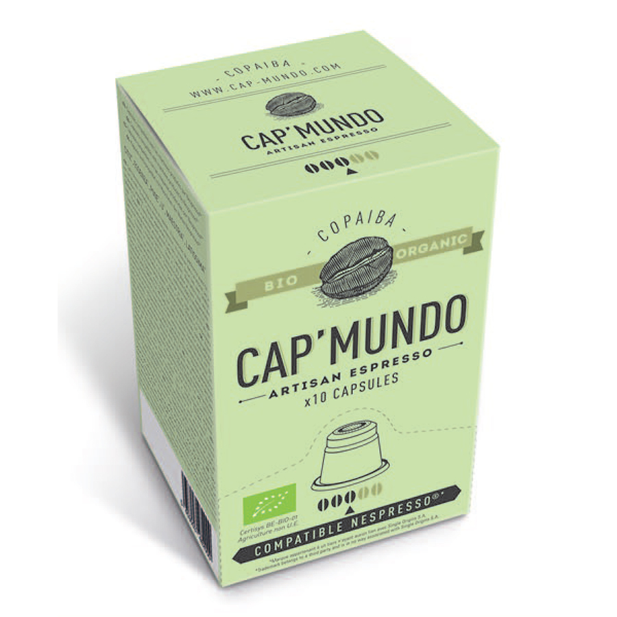 Cafe Copaiba bio Cap Mundo capsules compatibles Nespresso® x10