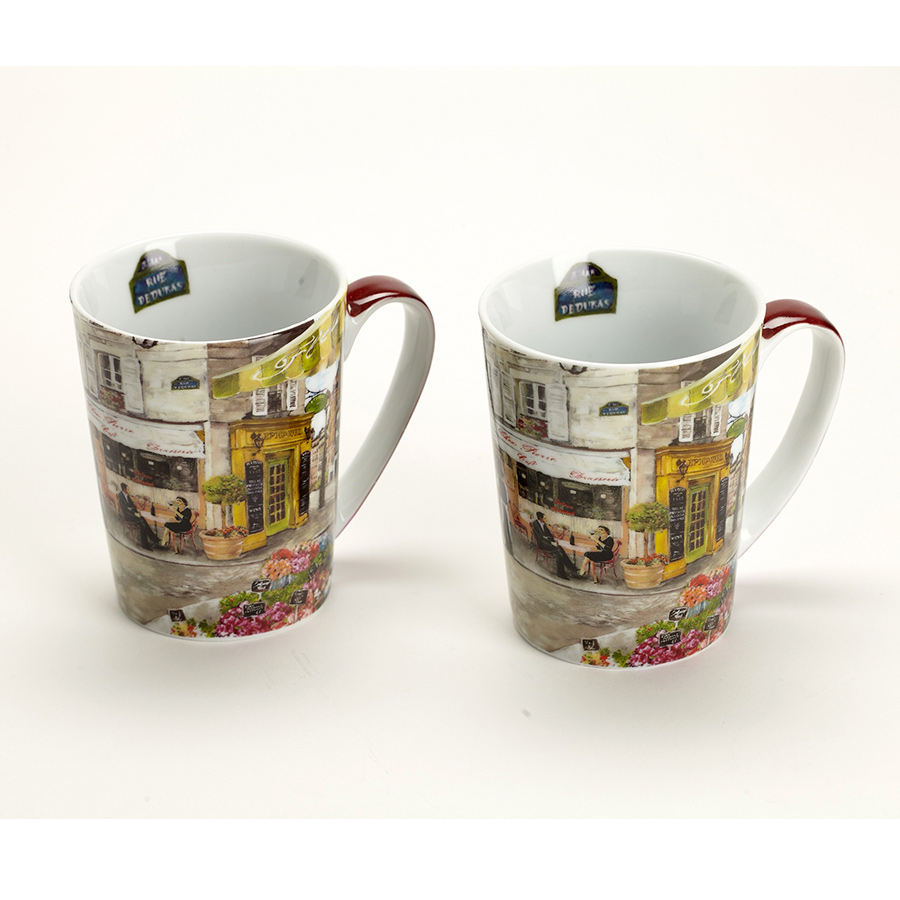 Coffret 2 mugs en porcelaine Rues de Paris