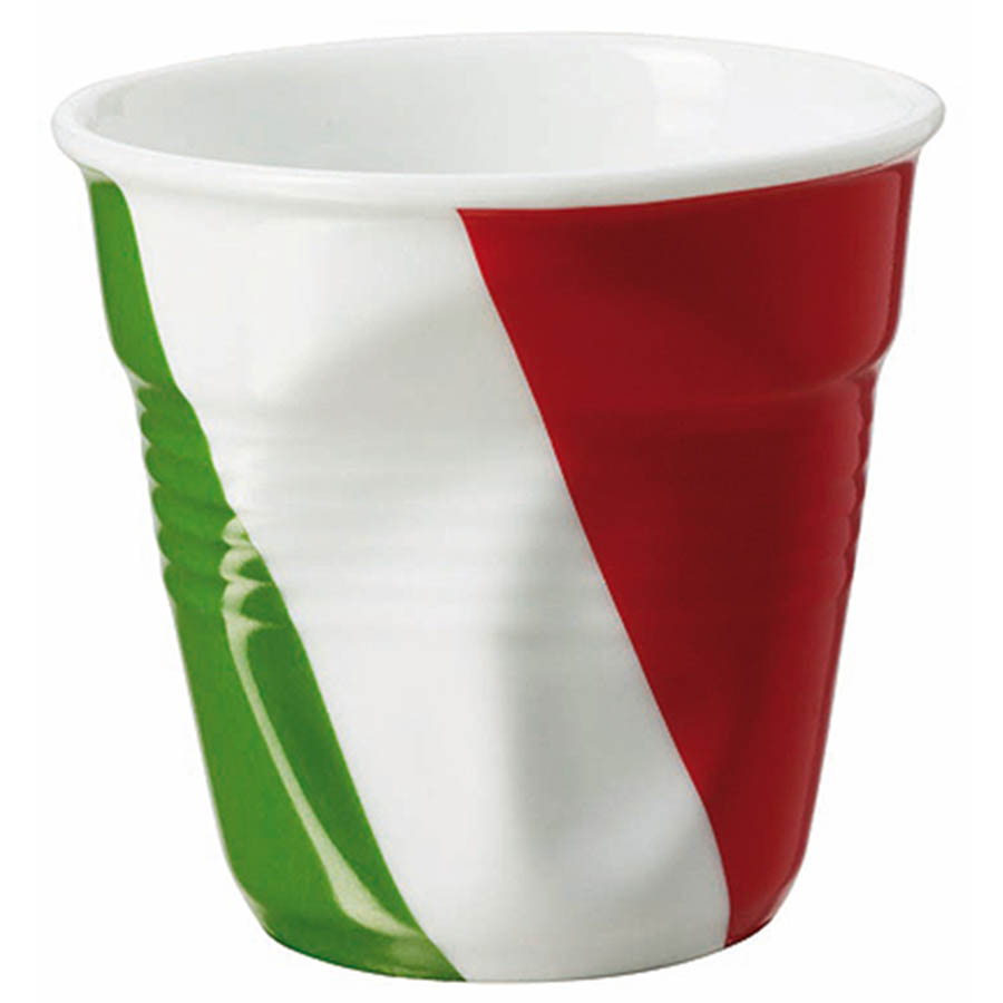 Gobelet froisse expresso drapeau Italie Revol 8cl
