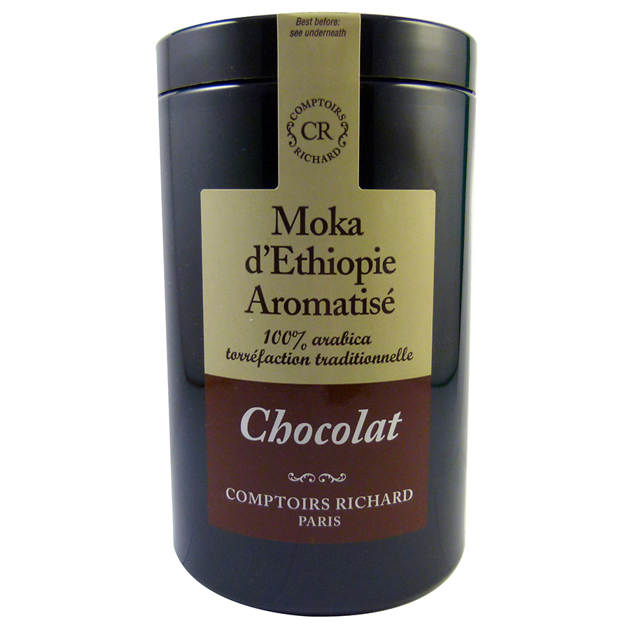 Cafe moulu Moka dEthiopie aromatise au chocolat Comptoirs Richard 125g
