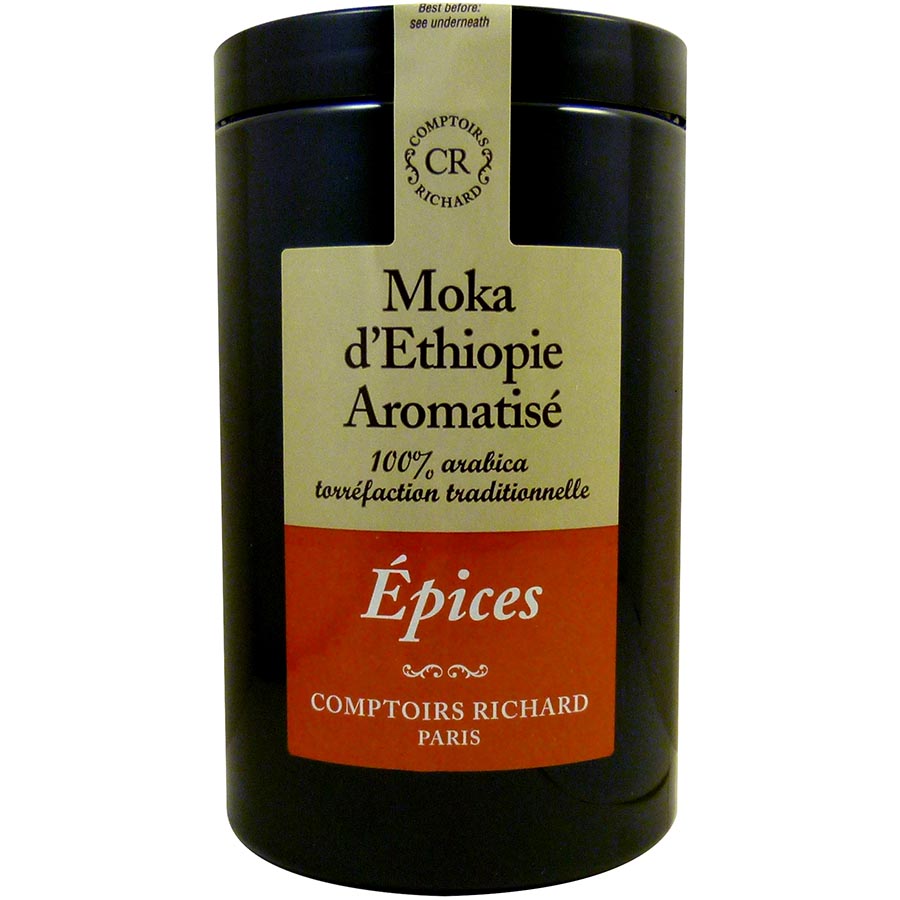 Cafe moulu Moka dEthiopie aromatise aux epices Comptoirs Richard 125g