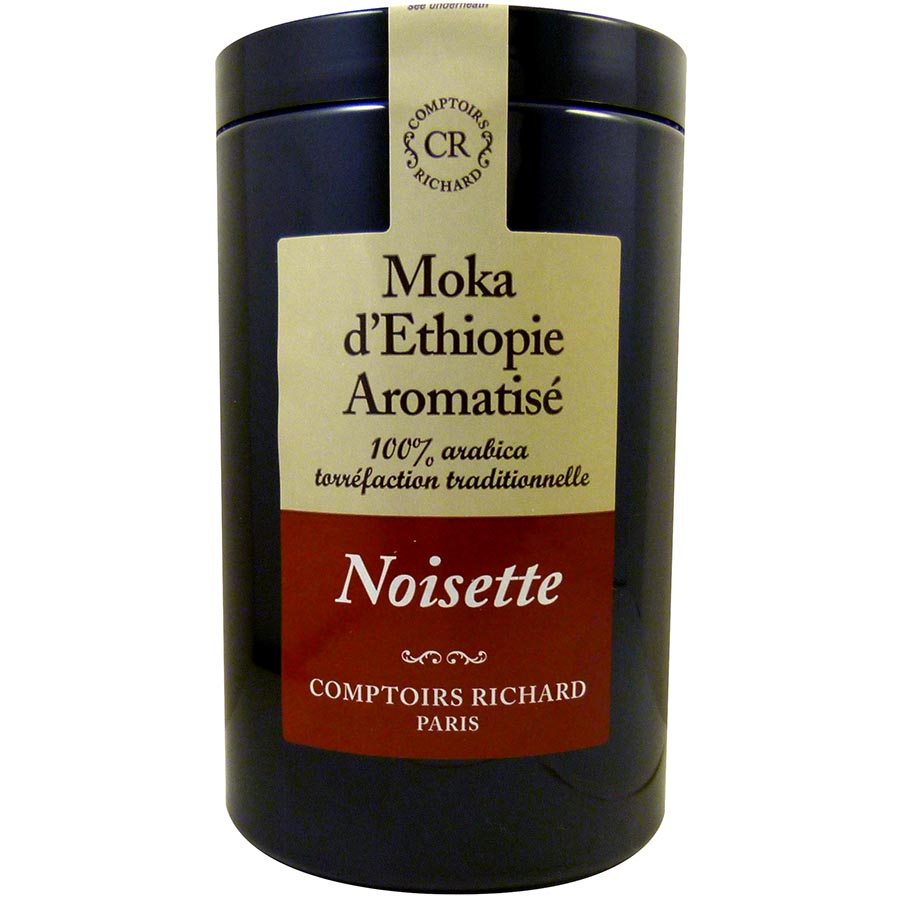 Cafe moulu Moka dEthiopie aromatise Noisette Comptoirs Richard 125g