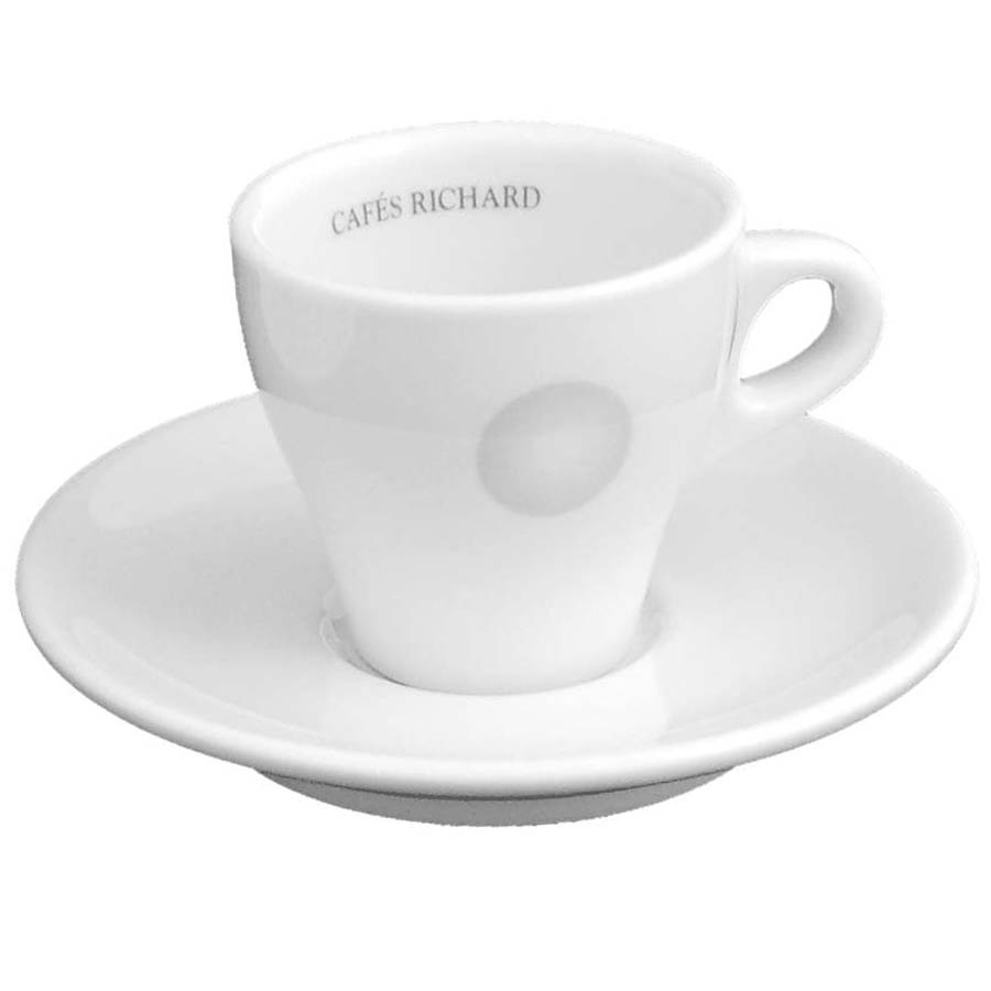 Tasse expresso et soucoupe Perle Noire Cafes Richard 8cl