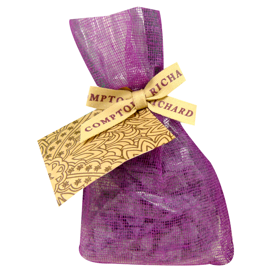 Poche tulle garnie de fleurs de violettes cristallisees au sucre 80 g