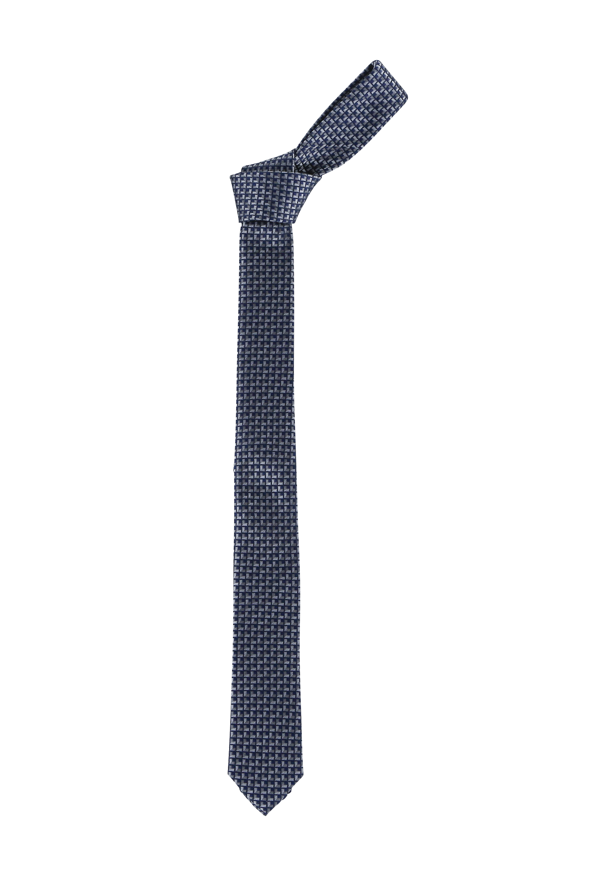 cravate soie tissee losange bleue