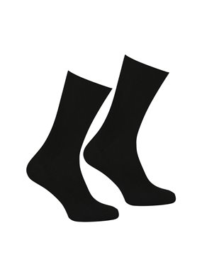 Lot de 2 paires de chaussettes non comprimantes noir noir