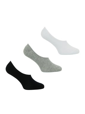 Lot de 3 paires de socquettes noir gris chine blanc