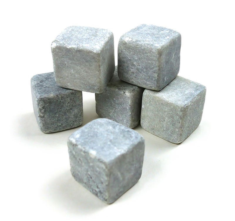 6 glacons en pierre