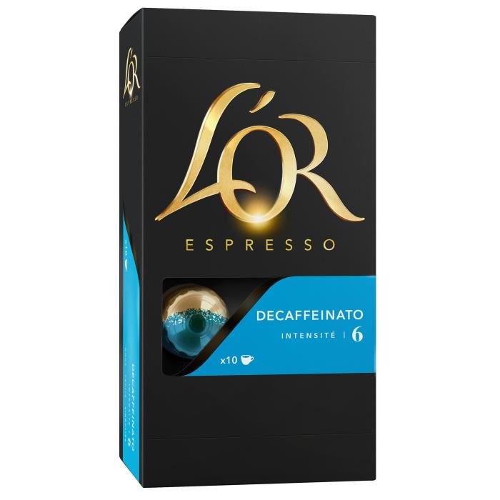 Capsules de cafe Nespresso L'OR EspressO - 10 Unites