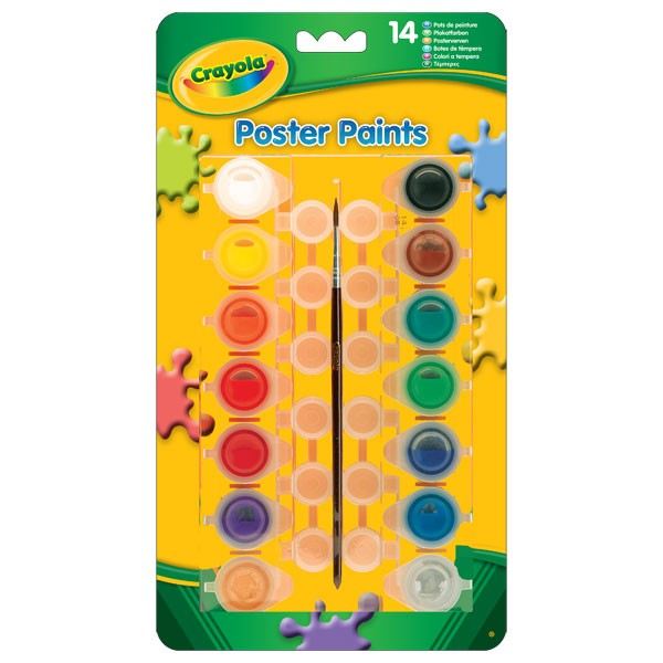 Crayola - Loisir Creatif - 14 Pots De Peinture Lavable