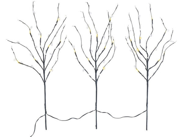 lunartec 3 branches decoratives lumineuses 24 LED