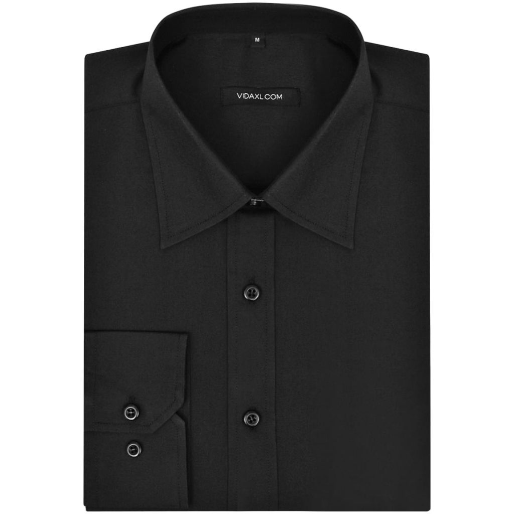 Vidaxl 3 Chemises De Travail Pour Homme Taille M Noir
