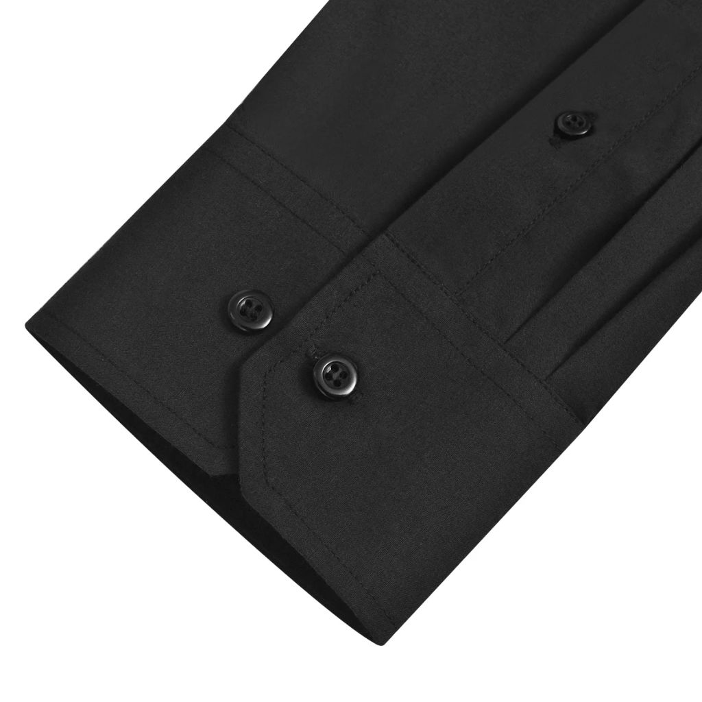 Vidaxl 3 Chemises De Travail Pour Homme Taille M Noir