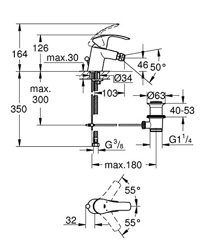 Eurosmart Mitigeur monocommande 1/2  bidet Taille S (32929002)