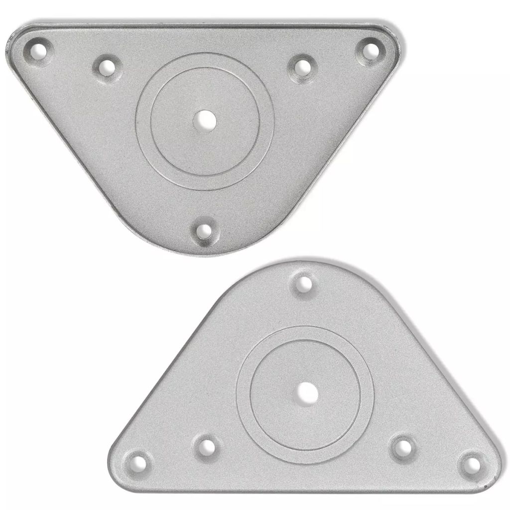 Vidaxl 4 Pieds De Table A Hauteur Reglable Et En Nickel Brosse 1100 Mm