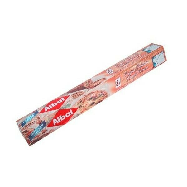 ALBAL Papier cuisson en rouleau 8 x 038 m