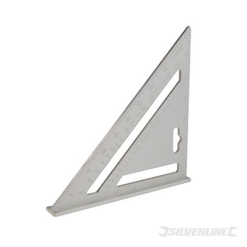 Silverline Équerre De Charpentier En Alliage D'aluminium - 185 Mm