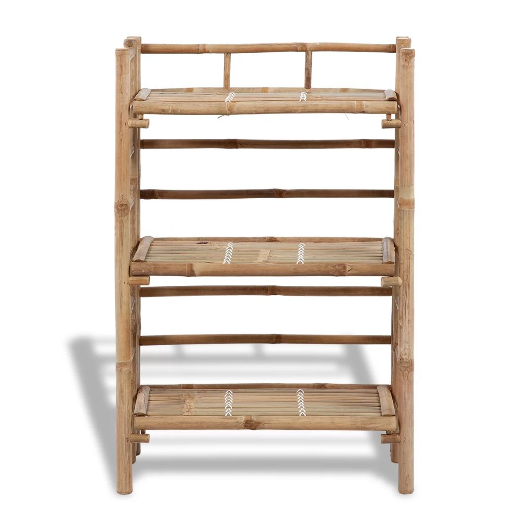 vidaXL Etagere a plantes en bambou a 3 tablettes