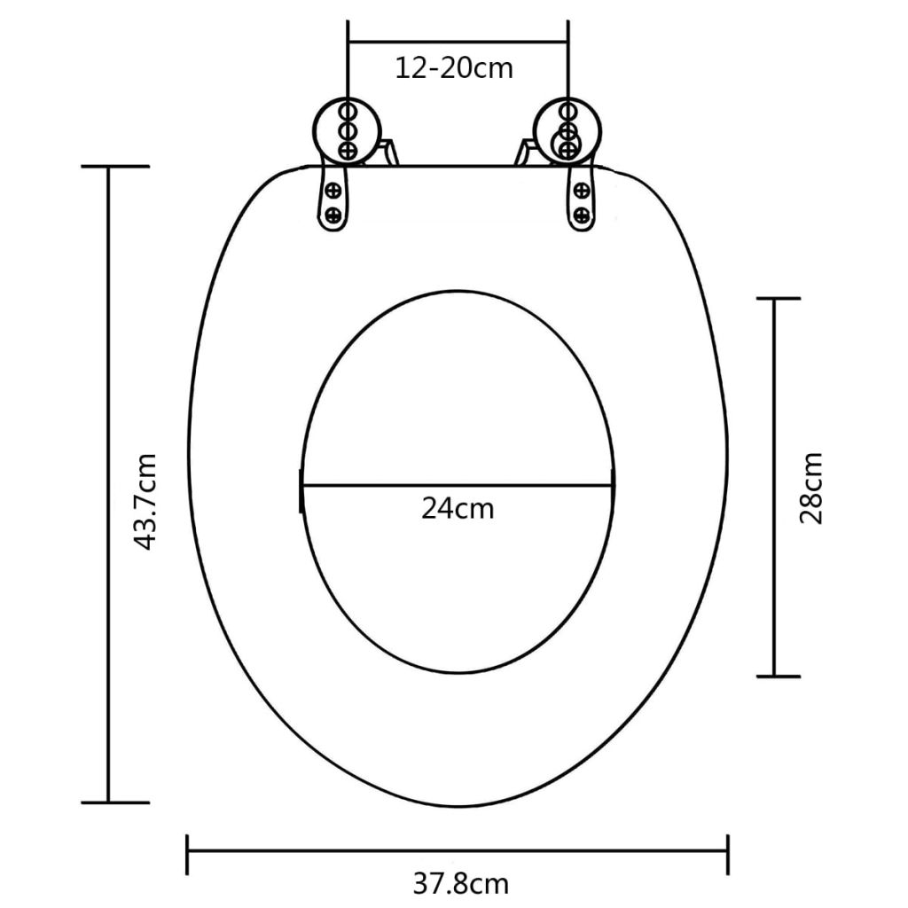Abatant De Wc Avec Couvercle Design Goutte Deau