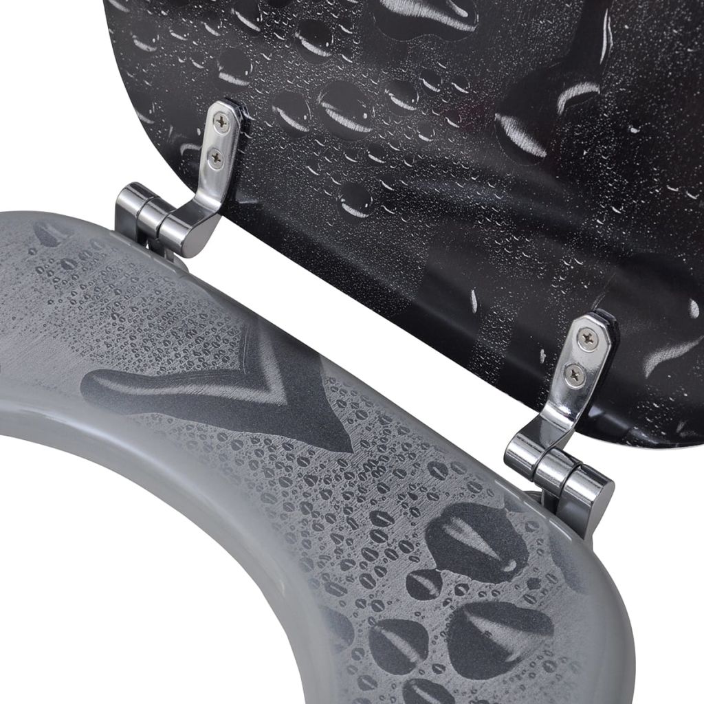 Abatant De Wc Avec Couvercle Design Goutte Deau
