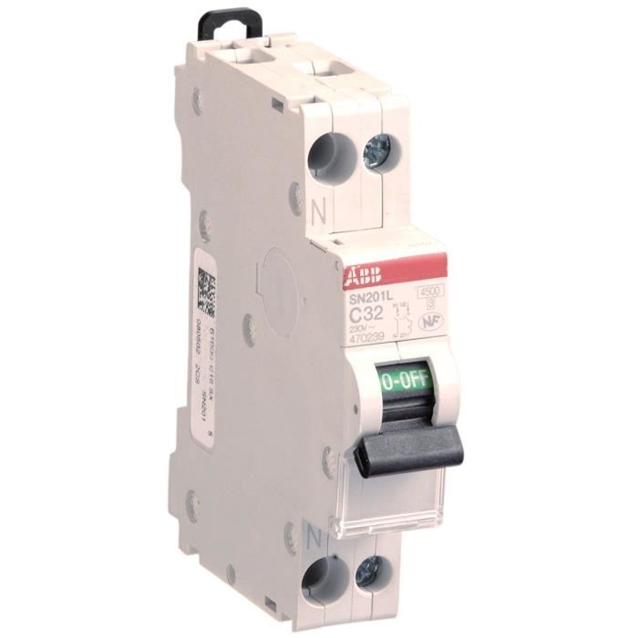 Abb Disjoncteur Modulaire Phase Plus Neutre (ph/n) 32 A