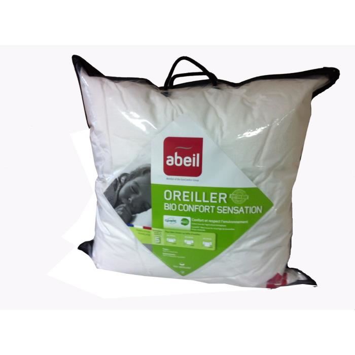 ABEIL Couette chaude 100% coton Bio Confort Sensation 140x200 cm blanc