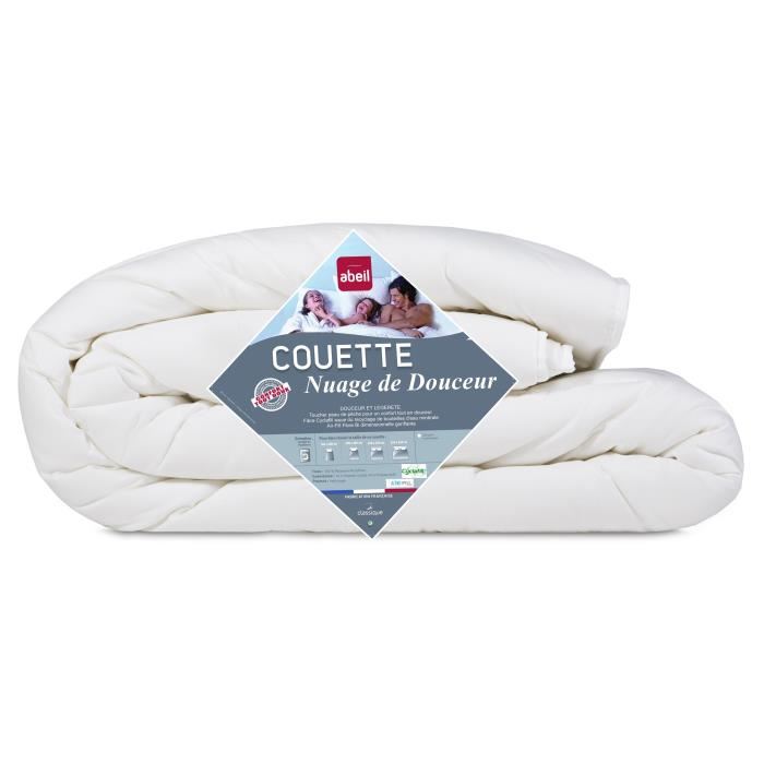 Abeil Couette Legere Nuage De Douceur 220x240 Cm Blanc