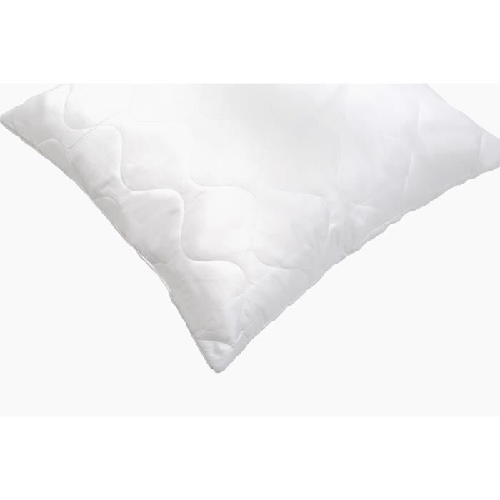 Abeil Oreiller A Memoire De Forme Matelasse 60x60 Cm Blanc