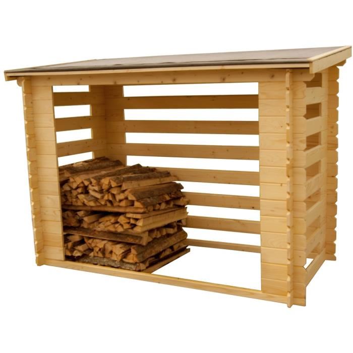 Abri De Jardin Range Buches Ferme En Bois 4 Steres 236x119x167cm