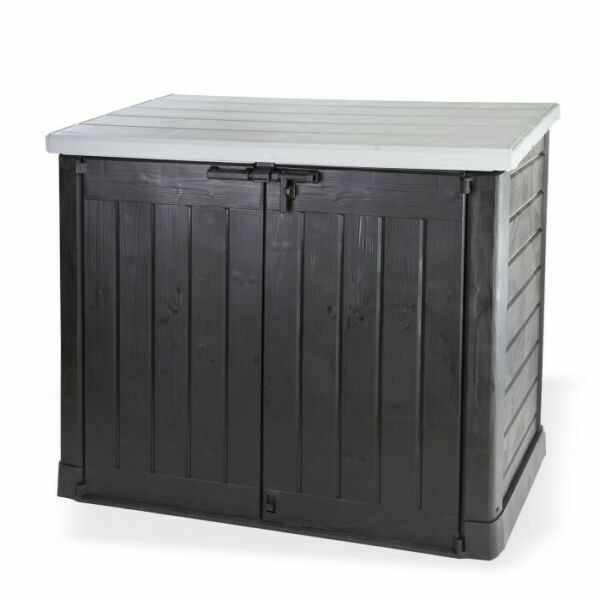 Dema Abri Rangement De Jardin - Coffre - Cache Poubelle Xl  2 X 240 Litres