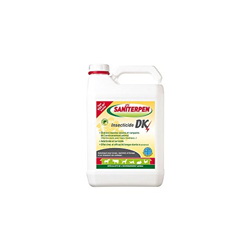 Insecticide - Saniterpen Dk - 5l - Prevention Maladies, Elimine Insectes, Action Longue Duree, Parfum Pin Des Landes