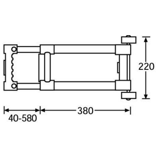 Adam Hall 3472 Chariot amovible pour val...