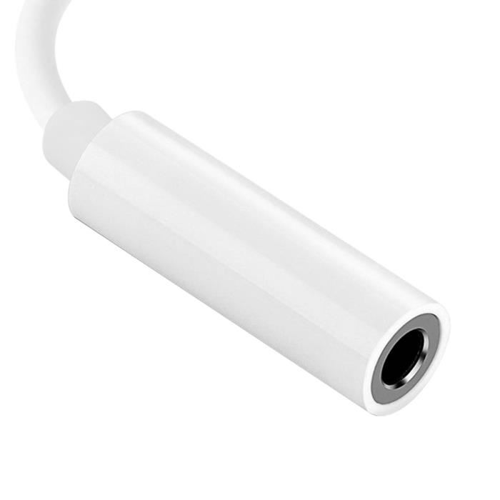 Cable Telephone Portable Apple Adaptateur Lightning Vers Prise Jack 3,5 Mm (mmx62zm/a)