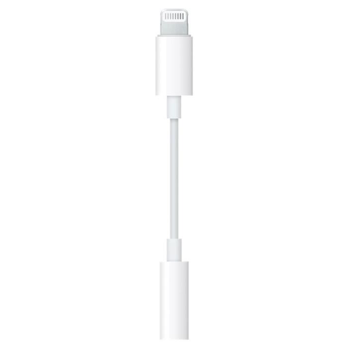 Cable Telephone Portable Apple Adaptateur Lightning Vers Prise Jack 3,5 Mm (mmx62zm/a)