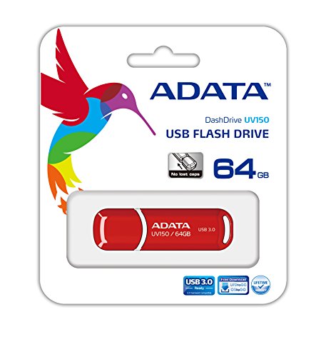 Cle Usb Adata 64gb Usb30 Uv150 Rouge Auv150 64g Rrd
