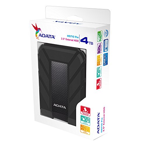 Disque Dur Externe Portable Adata Hd710 Pro - 4 To - Usb 3.1 - Noir