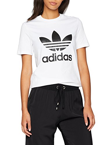 Adidas - Trefoil - T-shirt - Femme - Bla...