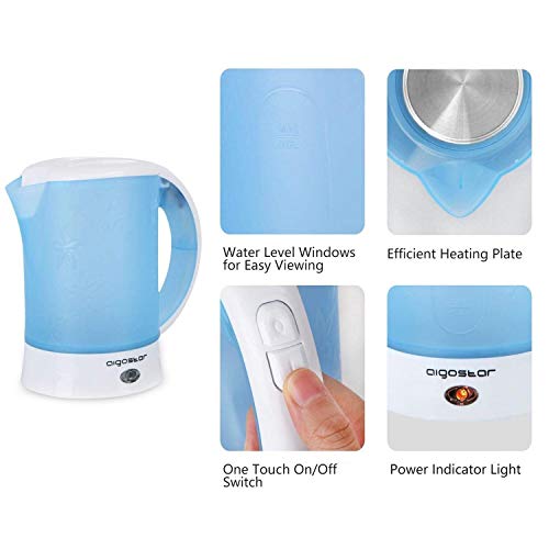 Bouilloire Compacte De Voyage Aigostar Walking Drip 06 L 0 Bpa Tasses Et Cuilleres Incluses