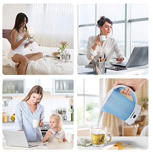 Bouilloire Compacte De Voyage Aigostar Walking Drip 06 L 0 Bpa Tasses Et Cuilleres Incluses