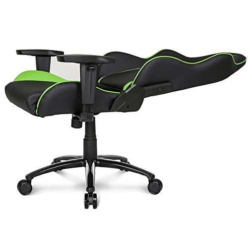 Siege Pc Gamer Akracing Nitro - Noir/vert/simili Cuir/2d