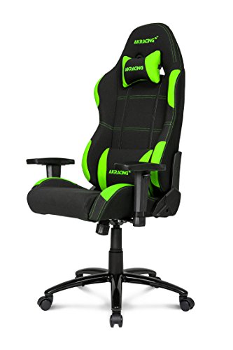 Siege Pc Gamer Akracing Gaming Chair K7012 - Noir/vert/tissu/4d