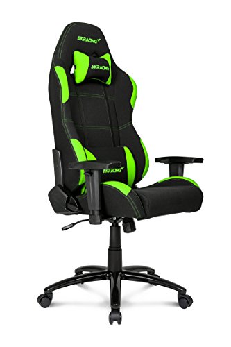Siege Pc Gamer Akracing Gaming Chair K7012 - Noir/vert/tissu/4d