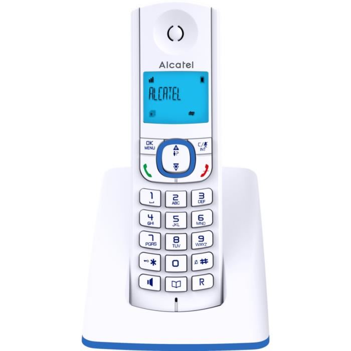 Telephone Sans Fil - Alcatel - F530 - Mains Libres - Repertoire 50 Contacts - Bleu