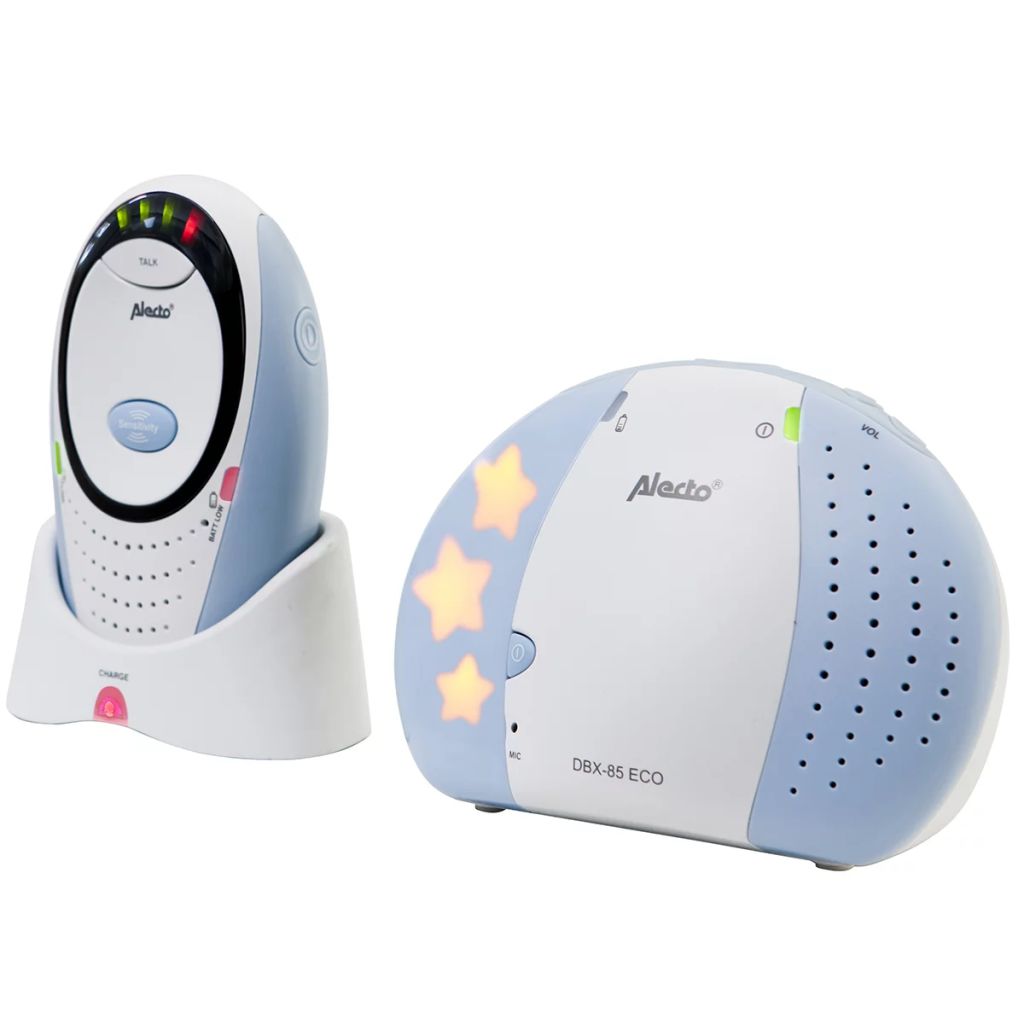 Alecto Dect Interphone Bebe Dbx-85 Eco Blanc Et Bleu