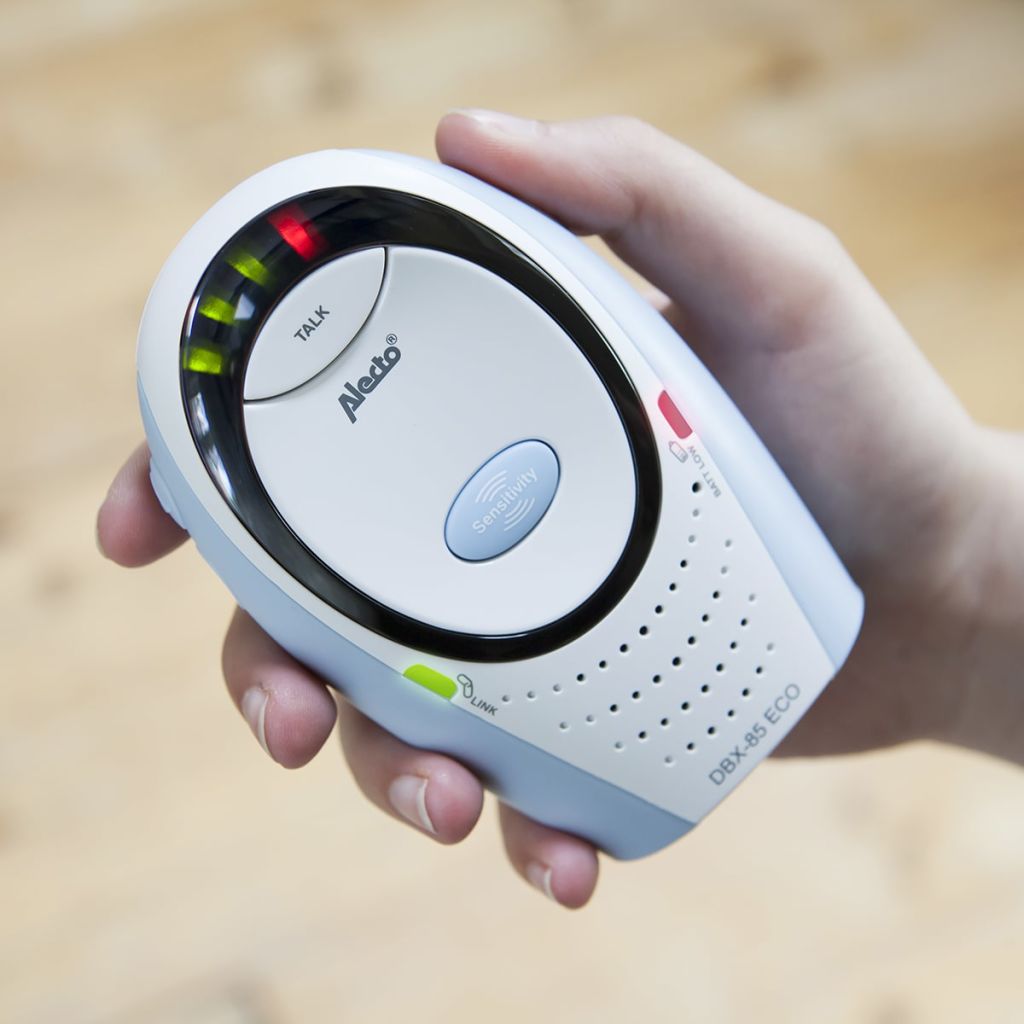 Alecto Dect Interphone Bebe Dbx-85 Eco Blanc Et Bleu