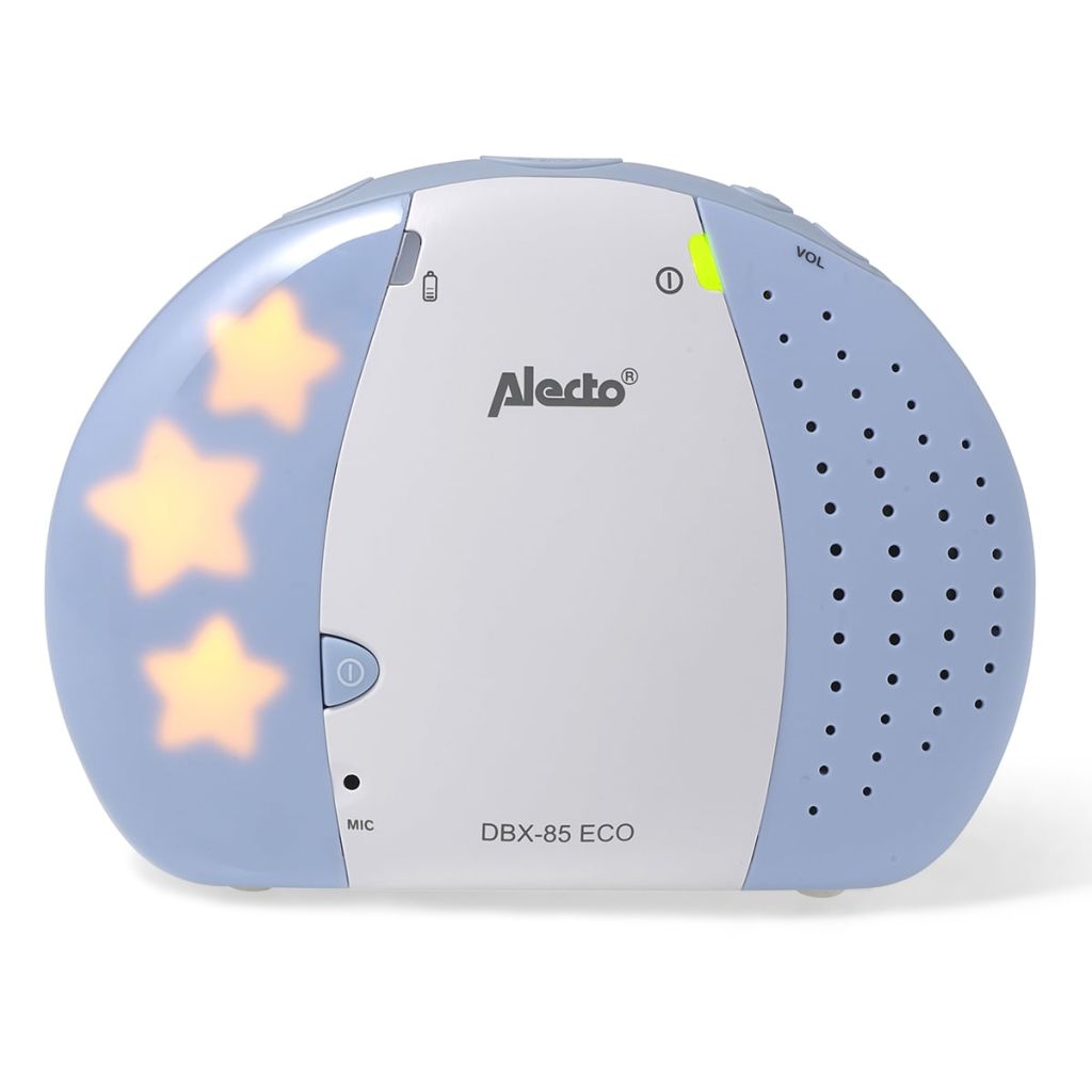 Alecto Dect Interphone Bebe Dbx-85 Eco Blanc Et Bleu