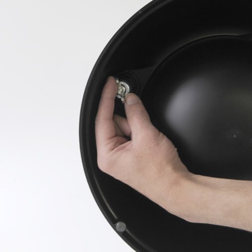 Alessi Lupita Ammi02 B - Gamelle Design Pour Chien En Resine Thermoplastique Et Acier Inoxydable 18 10 Noir